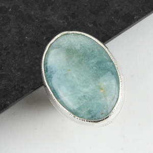 Artist Natalie Salisbury: Milky Aquamarine Ring