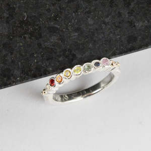 Rainbow Sapphire Ring