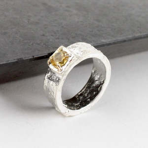 Citrine Chunky Ring