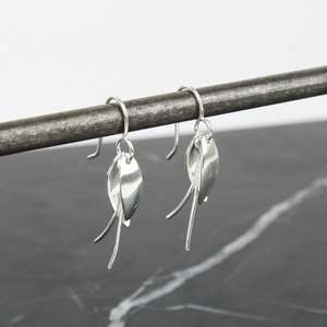 Artist Kat Monien: Kowhai flower earrings - 2 petals