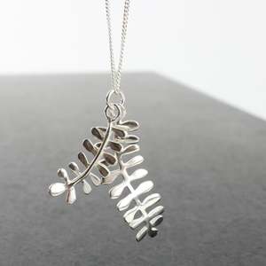Kowhai leaves pendant