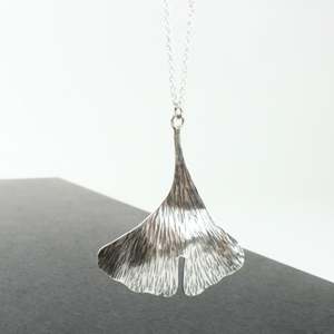 Big ginkgo leaf pendant