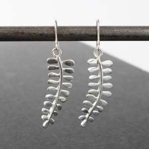 Kowhai leaf earrings