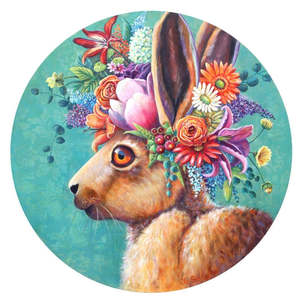 Artist Jo Gallagher: Flowers in Her Hare