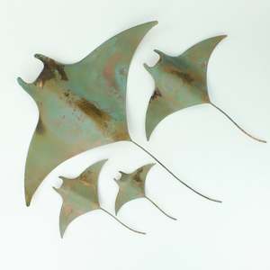 Set of 4 Manta Rays
