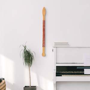 Artist Anna Gedson: Beechwood Taiaha - reds