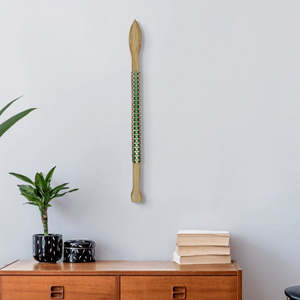 Artist Anna Gedson: Taiaha - greens