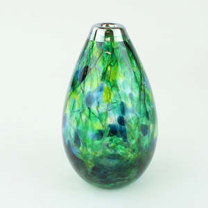 Tear drop vase - sea green
