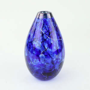 Tear drop vase - cosmic blue