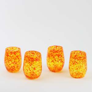 Grinter Glass: Oranges and Lemons tumbler