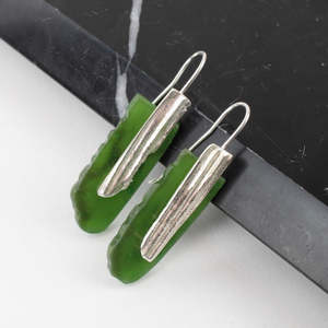 Artist Ana Krakosky: Textured edge earrings
