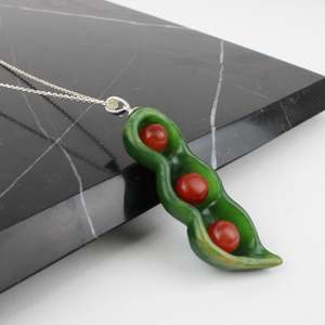 Artist Ana Krakosky: Three Peas in a Pod Pendant I
