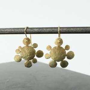 Flower Power Gold Earrings - small
