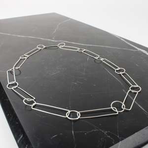 Artist Ilse Marie Erl: Sketches Necklace - silver II