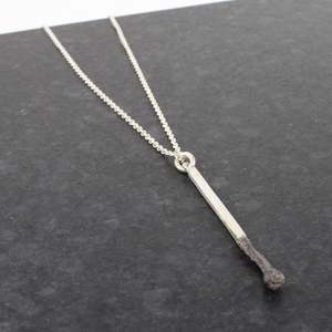 Match pendant - burnt