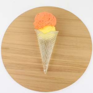 Waffle Double Scoop - Mango/Peach