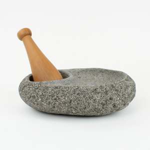Mortar and wooden pestle - II