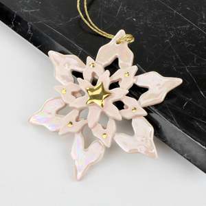 Pink Snowflake - large