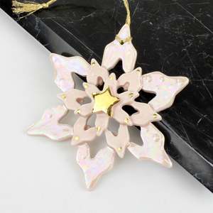Pink Snowflake - large