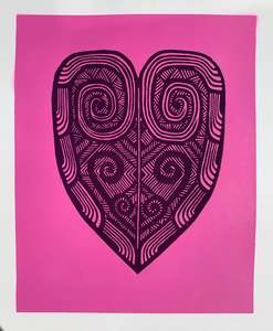 Jessica Scott Petersen: Aroha Nui I - Pink