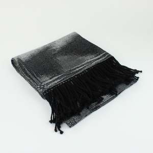 Dianne Dudfield: Triangles Shawl/Wrap - black and white