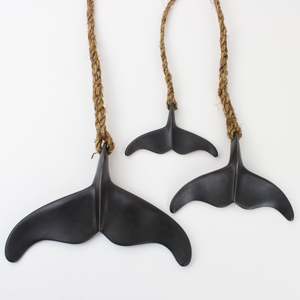 Jay Lloyd Koa Bronze: Hanging Whale Tail