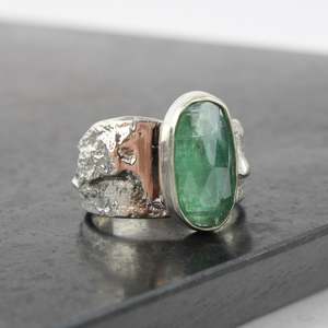 Green Kyanite Ring