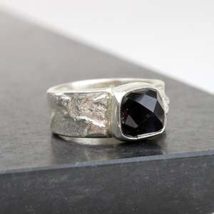Ink Tourmaline ring