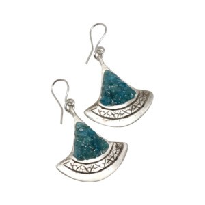 Dark Apatite Pinnacle Earrings