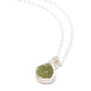 Fruit Bowl: Peridot teardrop pendant
