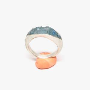 Fruit Bowl: Aquamarine clam crush ring