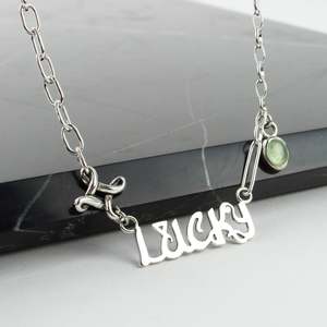 Three Times Charmed Prehnite Necklace