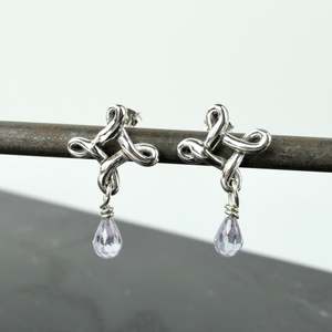 Meg Van Hale: Infinite Lilac Cubic Zirconia Earrings