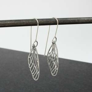 Jennifer Down: Cicada Wing Earrings