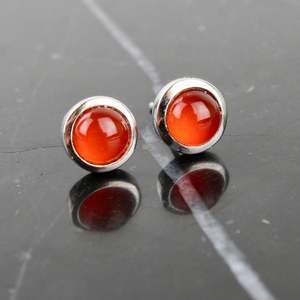 Alison Blain: Carnelian Studs