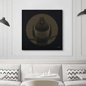 Tim Christie: Golden Kererū - print