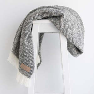 Wool twill blanket - Grey