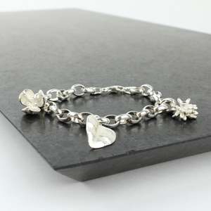 Botanical Sapphire Charm Bracelet