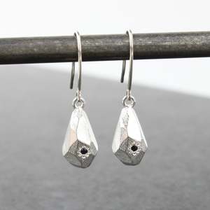 Sophie Divett: Petra Drop Blue Sapphire Earrings