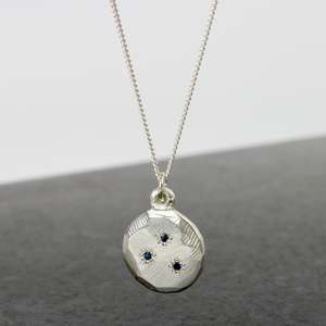 Sophie Divett: Callisto Pendant with Blue Sapphires