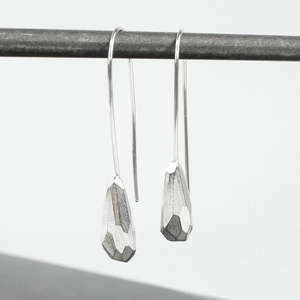 Athos Drop Earrings - silver