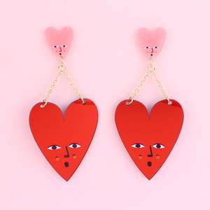 Studio Soph: Heart Drop Earrings