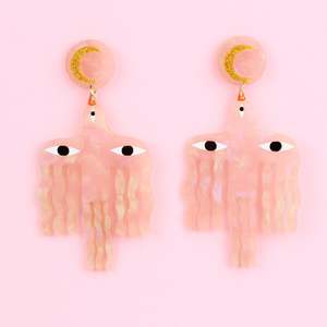 Studio Soph: Pink Bird Earrings