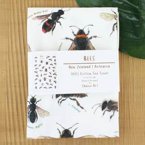 New Zealand Bees Tea Towel