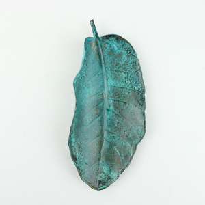 Copper Puka Leaf - green