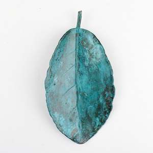 Copper Puka Leaf - green
