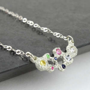 Leah Firth: Froth sapphires pendant