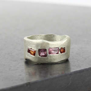 Leah Firth: Waves sapphires band