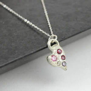 Valentine sapphires pendant