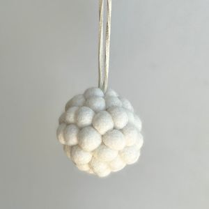 Sheep Ish Design: Felt bauble - Natural